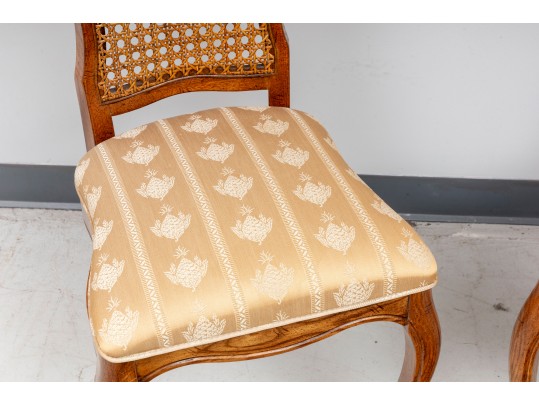 Hickory Co. Country French Provincial Cane Back Side Chairs