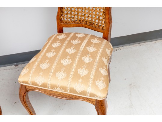 Hickory Co. Country French Provincial Cane Back Side Chairs