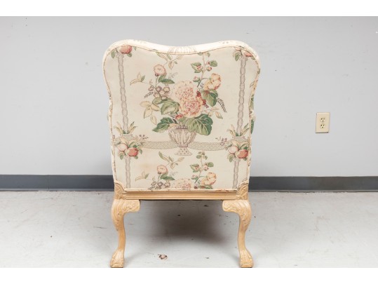 Vintage French Ball & Claw Foot Armchair