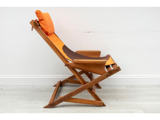 Mid-Century Padded Sling Chair