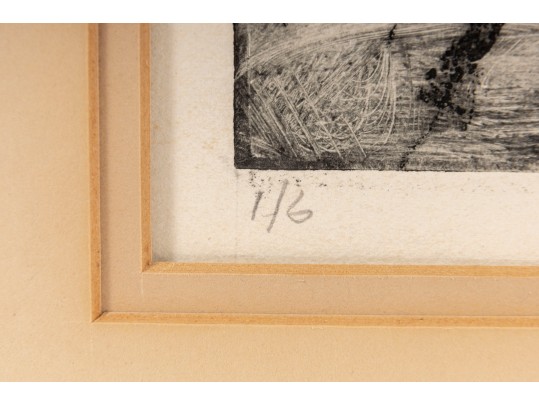 J.L. Holloway Signed & Numbered Etching Entitled, 