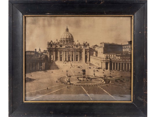Charles Soulier (Italian, B. 1840 - 1891) Saint Peters Square Vintage Photo Print