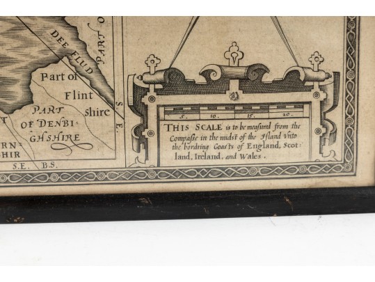 Old Map Of Isle Of Man By John Speed Vintage Print