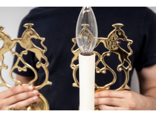 Virginia Metalcrafters Brass Sconces