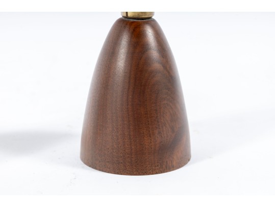 Wilson's Carmel Mid Century Wood Candlestick Holders