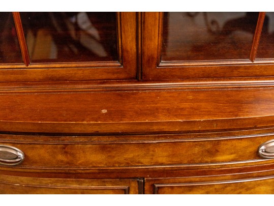 Vintage Sheraton Mohogany China Cabinet