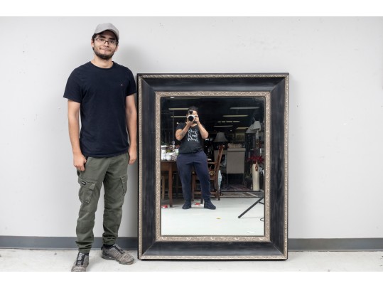 Large Black Wall Mirror 
