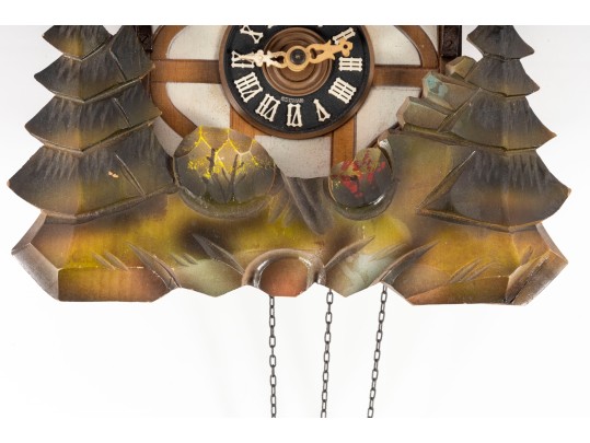 West German Cuckoo Clock By E. Schmeckenbecher