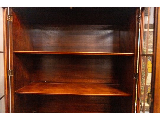 Vintage Sheraton Mohogany China Cabinet