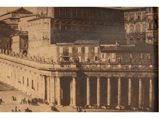 Charles Soulier (Italian, B. 1840 - 1891) Saint Peters Square Vintage Photo Print