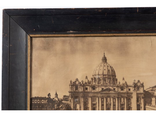 Charles Soulier (Italian, B. 1840 - 1891) Saint Peters Square Vintage Photo Print