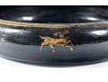 Decorative Oriental Black Laqeured Bowl