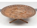 Antique Islamic Copper Tray & Stand