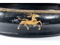 Decorative Oriental Black Laqeured Bowl