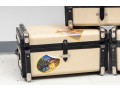 Trio Of Retro Global Views Travel/Storage Trunks