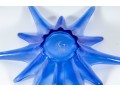 Trio Of Gorgeous Designs Cobalt Glass Starburst Dishes