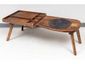 Antique Leather/Wood Cobbler's Bench