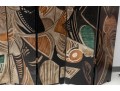 Picasso Themed Wood Folding Panel Divider