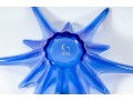 Trio Of Gorgeous Designs Cobalt Glass Starburst Dishes