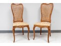 Hickory Co. Country French Provincial Cane Back Side Chairs