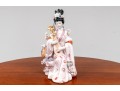 Hand-Painted Porcelain Geisha Jikata Sculpture 