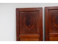 Pair Of Reclaimed Inlaid Marquetry Cabinet Doors