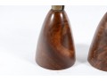 Wilson's Carmel Mid Century Wood Candlestick Holders