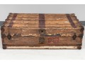 Antique Alexander McDonald French Flat Travel Trunk