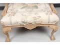 Vintage French Ball & Claw Foot Armchair