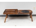 Antique Leather/Wood Cobbler's Bench