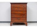 Vintage Eldred Wheeler Chippendale Style Cherry Tall Chest Of Drawers