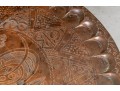 Antique Islamic Copper Tray & Stand
