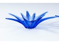 Trio Of Gorgeous Designs Cobalt Glass Starburst Dishes