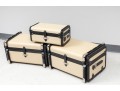 Trio Of Retro Global Views Travel/Storage Trunks