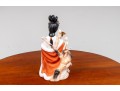Hand-Painted Porcelain Geisha Jikata Sculpture 