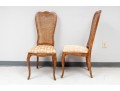 Hickory Co. Country French Provincial Cane Back Side Chairs