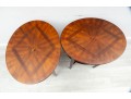 Knight's Furniture Oval Marquetry Side Tables
