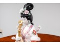 Hand-Painted Porcelain Geisha Jikata Sculpture 