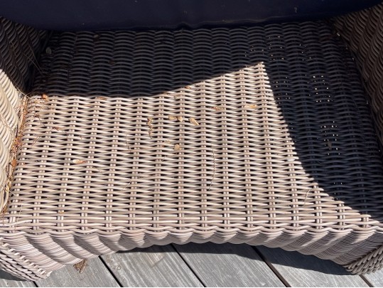 Kingsley-Bate Pair Of Woven Wicker Outdoor Armchairs