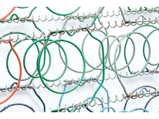 Textural Mixed Media Wall Mounted Sculpture