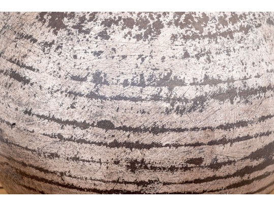 Mexican Ceramic Vase With Natural Reed Arrangement