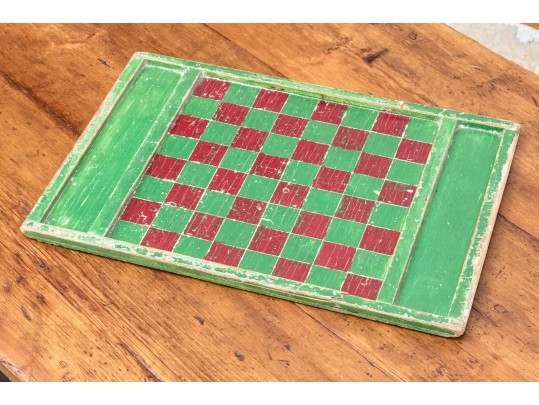 Antique Hand-painted Game Board