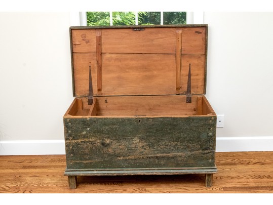 Charming Antique Painted Blanket Chest