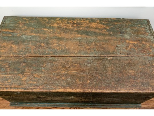 Charming Antique Painted Blanket Chest