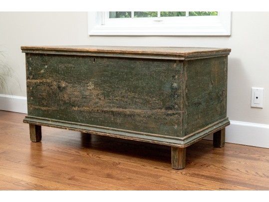Charming Antique Painted Blanket Chest