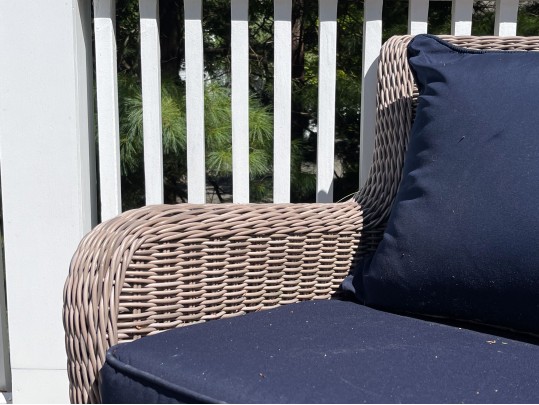 Kingsley-Bate Pair Of Woven Wicker Outdoor Armchairs