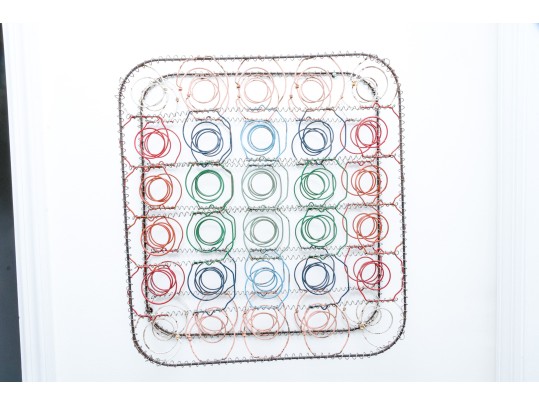 Textural Mixed Media Wall Mounted Sculpture