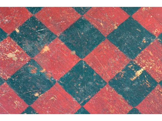 Antique Hand-painted Double Sided Game Board