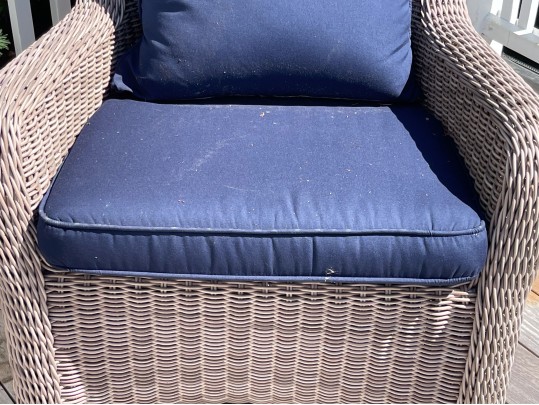 Kingsley-Bate Pair Of Woven Wicker Outdoor Armchairs