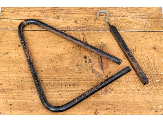 Antique Iron Triangle Dinner Bell